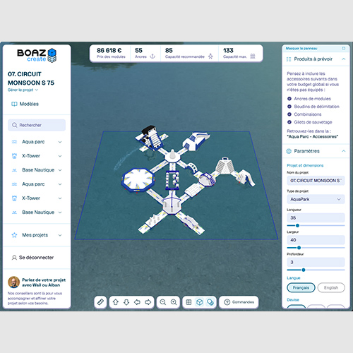 Boaz Create - Configurateur d'aquaparc